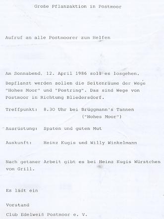 Einladung zur Pflanzaktion