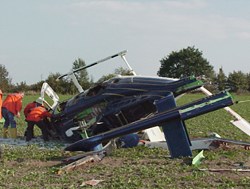 Hubschrauberabsturz in Postmoor